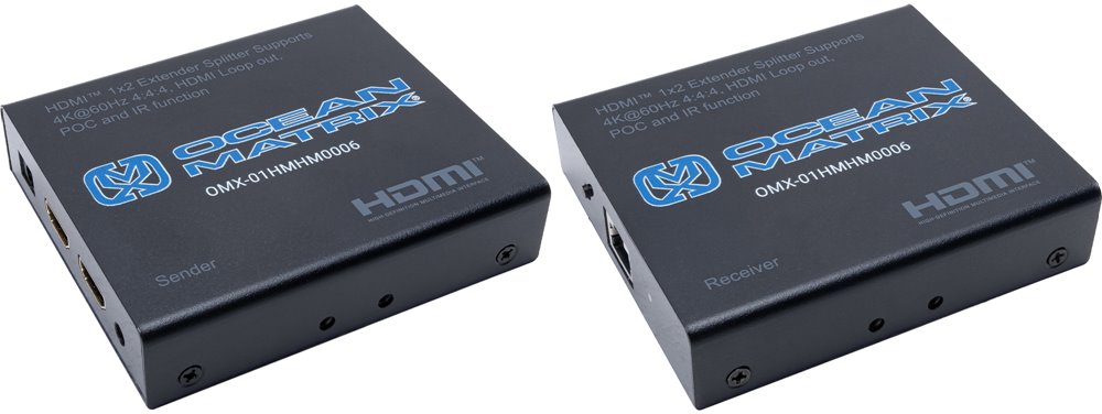 HDMI 1x2 Extender Splitter Set with HDMI Loop Out